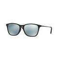 Ray-Ban RJ9061SF Sunglasses 700530-52 - Rubber Black Frame Green Mirror Silver Lenses