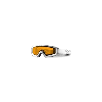 "Revision Goggles Snowhawk Basic Goggle System w/ Vermillion High-Contrast Lens White Frame"