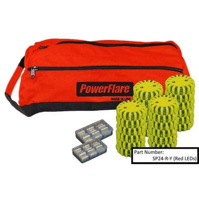 Powerflare 24-Pack PowerFlare Soft Pack Magnetic Red/Blue LEDs Olive Drab Green Shell SP24M-RB-OD