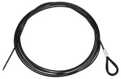 Stairville Steelwire Safety 500cm/5mm Bk