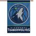 WinCraft Minnesota Timberwolves 28" x 40" Primary Logo Single-Sided Vertical Banner