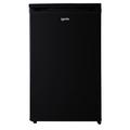 Igenix IG255B Freestanding Under Counter Larder Fridge with 2 Glass Shelves, 1 Salad Drawer, Reversible Door, 136 Litre Capacity, 55 cm Wide, Black