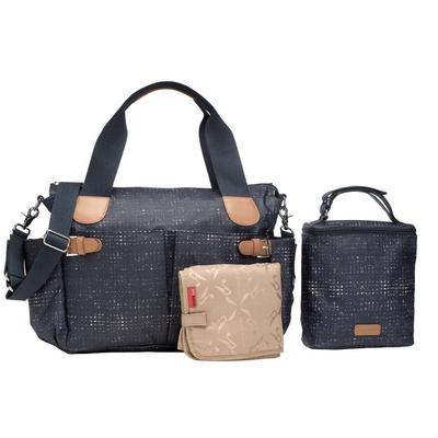 Storksak Kay Diaper Bag - Crosshatch Navy