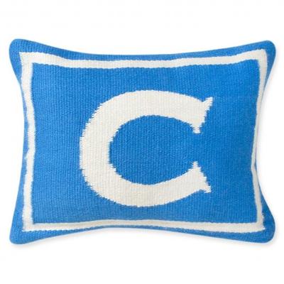 Jonathan Adler Junior Letter C Pillow in Blue