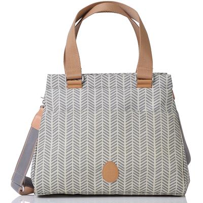 PacaPod Richmond Diaper Bag - Dove Herringbone