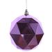 Vickerman 467763 - 4.75" Pink Shiny Geometric Ball Christmas Tree Ornament (4 pack) (M177379DS)