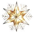 Kurt S. Adler 25318 - 10 Light 10" Capiz and Wire Snowflake Christmas Tree Topper