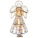 Kurt S. Adler 32297 - 10 Light 9.75" Capiz Angel Christmas Tree Topper