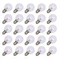 Vickerman 348279 - .9 watt G50 Pure White LED Intermediate Screw Base (25 pack) Christmas Light Bulbs (XG50T1P)