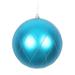 Vickerman 471579 - 6" Turquoise Matte Finish Glitter Swirl Ball Christmas Tree Ornament (3 pack) (N170712D)