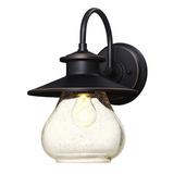 Westinghouse 63135 - 1 Light Oil Rubbed Bronze with Highlights Clear Seeded Glass (1Lt Wall ORB w/Highlights w/Clr Seeded Gls)