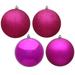 Vickerman 489666 - 1.6" Fuchsia 4 Assorted Finish Ball Christmas Tree Ornament (96 pack) (N595470A)