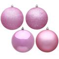 Vickerman 481165 - 2.4" Pink 4-Finish Assorted Ball Christmas Tree Ornament (24 pack) (N590679)