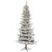 Vickerman 498293 - 6.5' x 39" Artificial Flocked Kiana Pine Tree 1,000 Warm White LED Lights Christmas Tree (K173266LED)