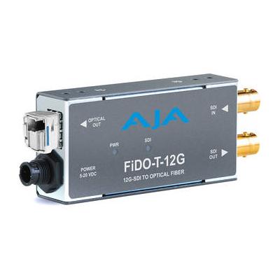 AJA 1-Channel 12G-SDI to Single-Mode LC Fiber Tran...