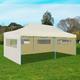 vidaXL Cream Foldable Pop-up Party Tent 3 x 6 m