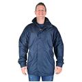 Big Mens Navy Blue March Lightweight Waterproof Jacket Taped Seams For Sizes 2XL 3XL 4XL 5XL 6XL 7XL 8XL, Size : 2XL