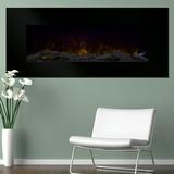 Northwest 50 inch Wall Mounted Electric Fireplace with Color Changing LED Black