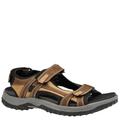 Drew Men's Warren 3 Strap - 10 Brown Sandal E6