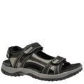 Drew Men's Warren 3 Strap - 11 Black Sandal E2