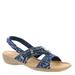 Minnetonka Silvie Slingback - Womens 12 Blue Sandal W2