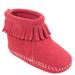 Minnetonka Back Flap Bootie - Girls 6 Toddler Pink Boot Medium