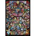 Disney 1000 Piece Jigsaw Puzzle & Pixar Heroine Collection Stained Glass [Pure White] (51 x 73.5 cm)