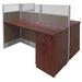 60"W x 49"D x 48"H Value Series Double Add-On Cubicle