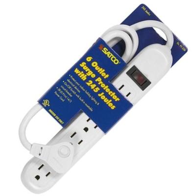 Satco 91220 - 6 Outlet Plug In Surge Strip with Fl...