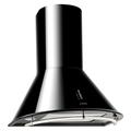 Klarstein Lumio Neo Retro Cooker Hood - Convention and Extraction, 60cm, Max Extraction up to 610m3/h, Suitable for Wall Mouting, Two Framed LED Lamps, Extra Comfort, Stainless Steel, Black