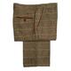 Marc Darcy Mens Tweed Check Trousers Style DX7 - TAN (W38 L32)