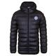 Chelsea FC Official Football Gift Mens Quilted Hooded Winter Jacket Black 3XL