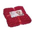 Nobby 70981-40 Kuscheldecke Fleece Plaid Super Soft, 100 x 150 cm, rot