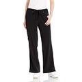 Dickies Women's Xtreme Stretch Flare Leg Drawstrin Srubs Pant, Black, XL