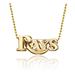 Women's Alex Woo Tampa Bay Rays 16" Little Logo 14k Yellow Gold Necklace