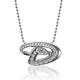 Women's Alex Woo Arizona Diamondbacks Little Logo 14kt White Gold & Diamond Necklace