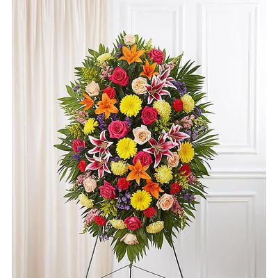 1-800-Flowers Flower Delivery Sympathy Standing Spray - Bright Medium | Happiness Delivered To Their Door