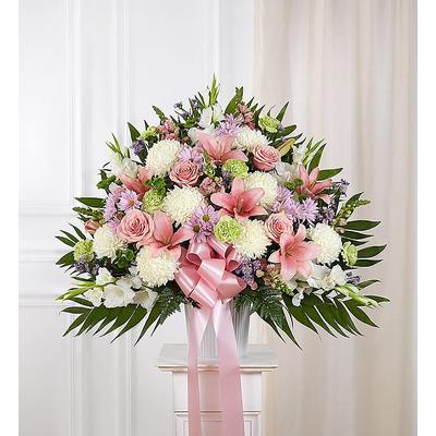 1-800-Flowers Flower Delivery Heartfelt Sympathies Pastel Standing Basket Medium | Happiness Delivered To Their Door