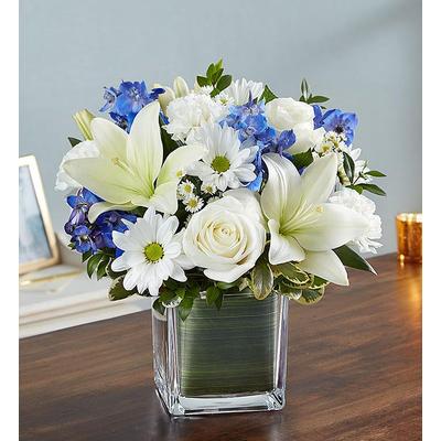 1-800-Flowers Everyday Gift Delivery Healing Tears Blue & White Medium | Happiness Delivered To Their Door