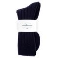 Graham Cashmere - Mens Cashmere Rib Socks - Made in Scotland - Gift Boxed (Navy, UK 7-9 (Eur 41-43))