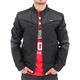 D-Rock Big Dawg Special Mens Bomber Biker Black Faux Leather Jacket DR16 (M, Black)