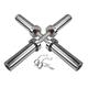 Olympic Dumbbell Bars Pair with Spring Collars - Dumbbell Handle Bars for 2-inch Weight Plates - Home Gym Equipment for Strength Training and Exercise by Body Revolution