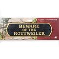 Magnet & Stahl BEWARE OF THE Rottweiler Gusseisen Querformat Schild