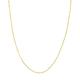 14ct Yellow Gold Curb Chain Necklace Saturn Chain Lobster Claw Closure Jewelry Gifts for Women - 61 Centimeters