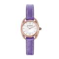 Saint-Honoré Quarzuhr für Damen Saphirglas Lederarmband violett Armbanduhr Made in France 7210268AIR-PUR