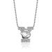 Women's Alex Woo Yale Bulldogs Little Collegiate 14K White Gold & Diamond Necklace