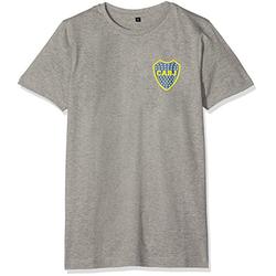 Boca Juniors official tee shirt grey logo