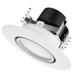 Satco 09466 - 9WLED/DIR/4/90'/27K/120V S9466 LED Recessed Can Retrofit Kit with 4 Inch Recessed Housing