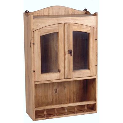 MiaMöbel Mexico Gewürzschrank Massivholz Pinie Landhaus Mexiko Möbel Mexikanisch Image