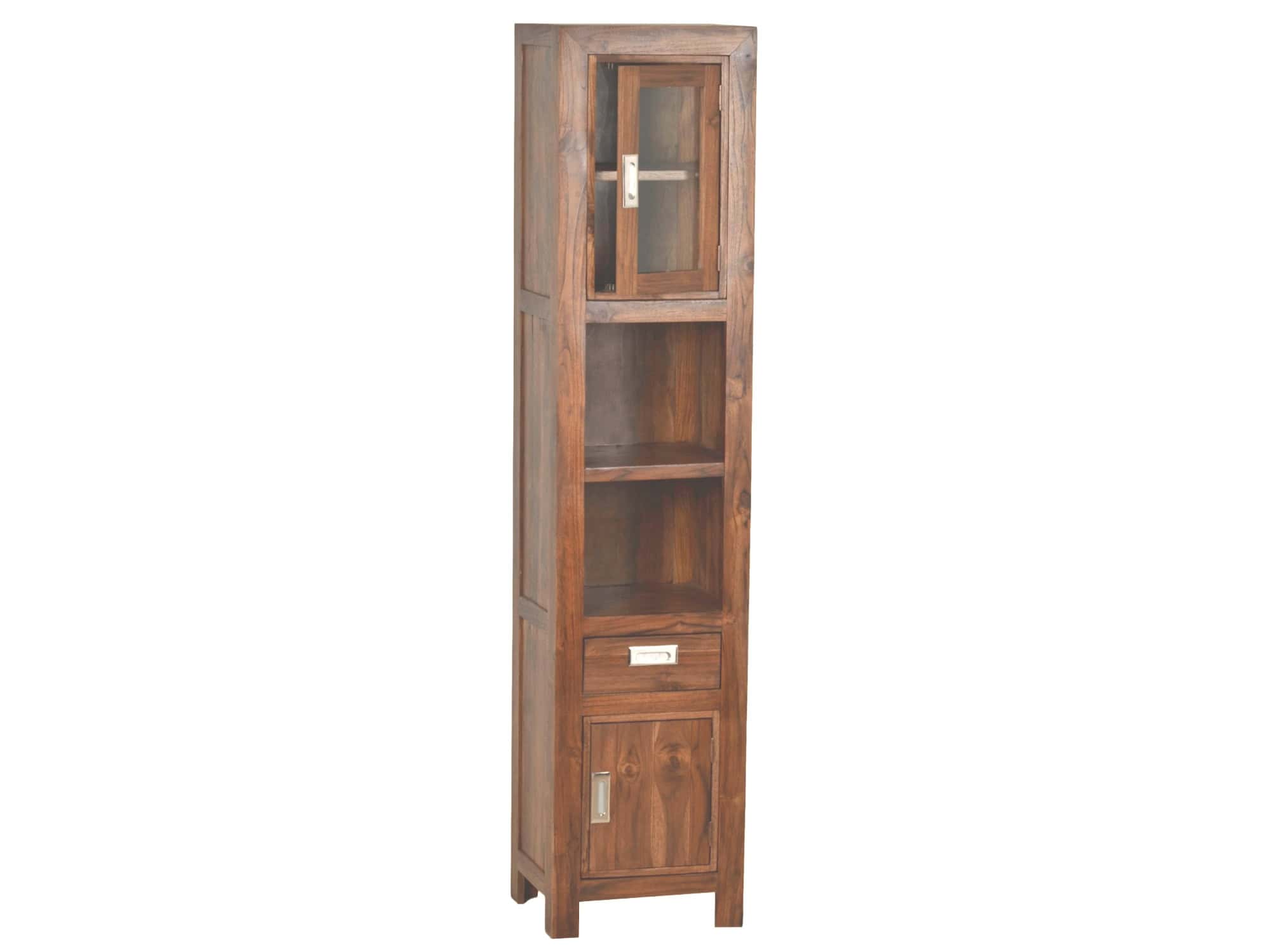MiaMöbel Bad Hochschrank Massivholz Teak Modern Indien Indisch
